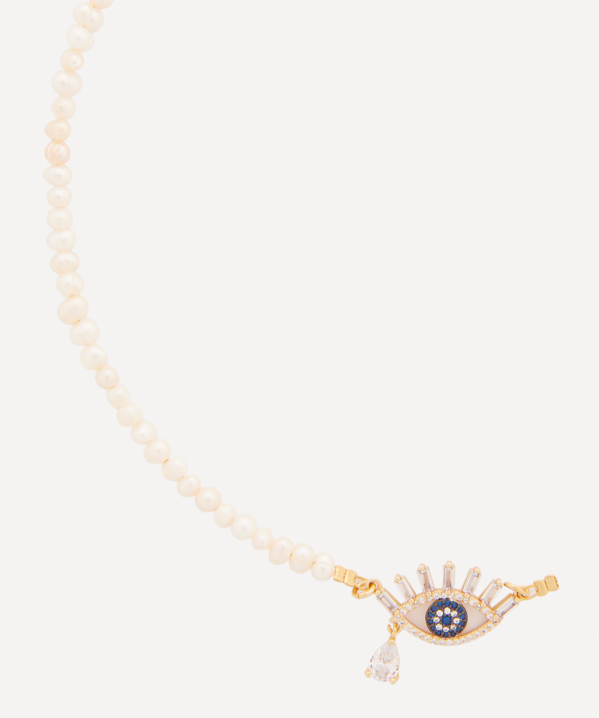 Mayol - 24ct Gold-Plated Eyes Without A Face Pendant Necklace image number 1