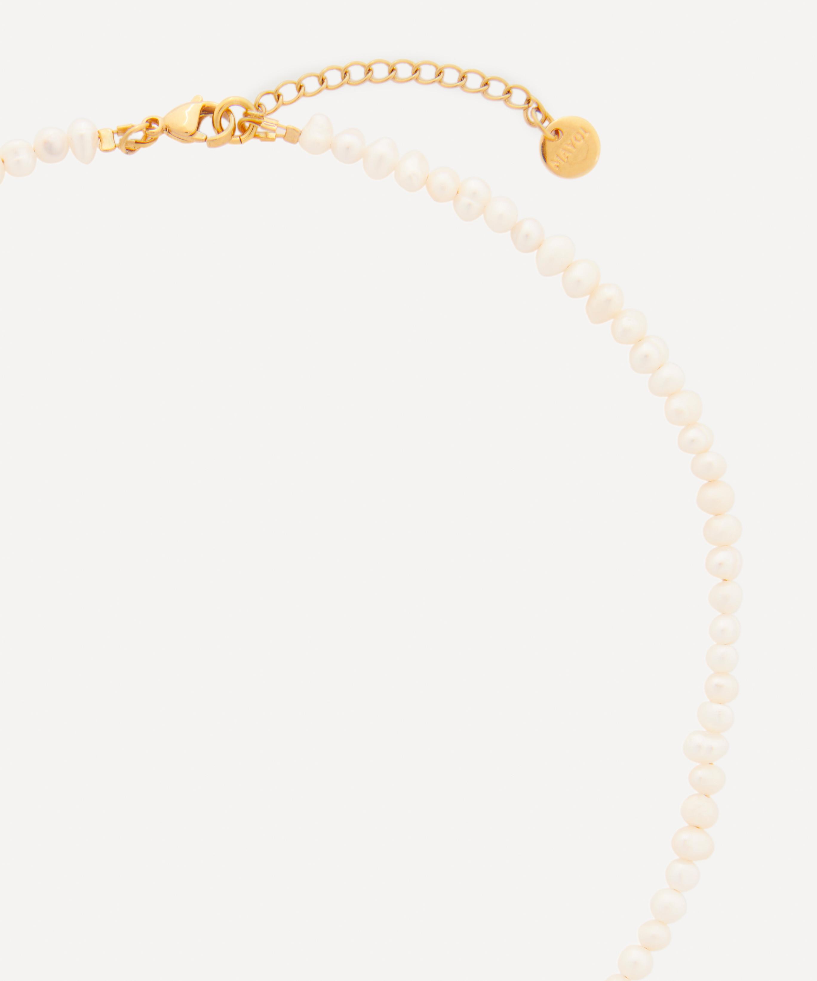 Mayol - 24ct Gold-Plated Eyes Without A Face Pendant Necklace image number 2