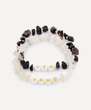 Yin Yang Gemstone Bracelet Pair