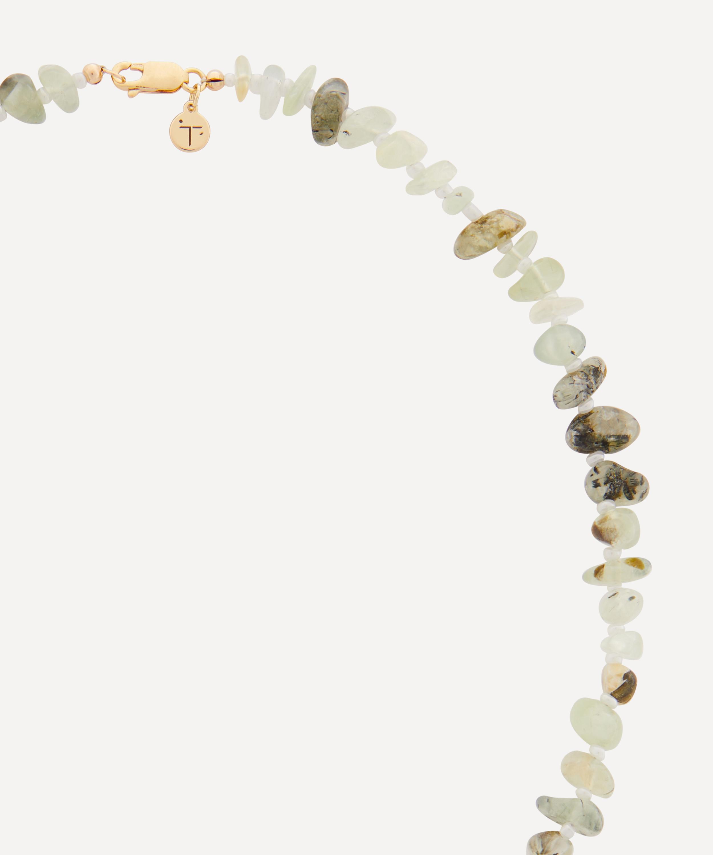 TBalance Crystals - Red Heart Prehnite Crystal Gemstone Necklace image number 2