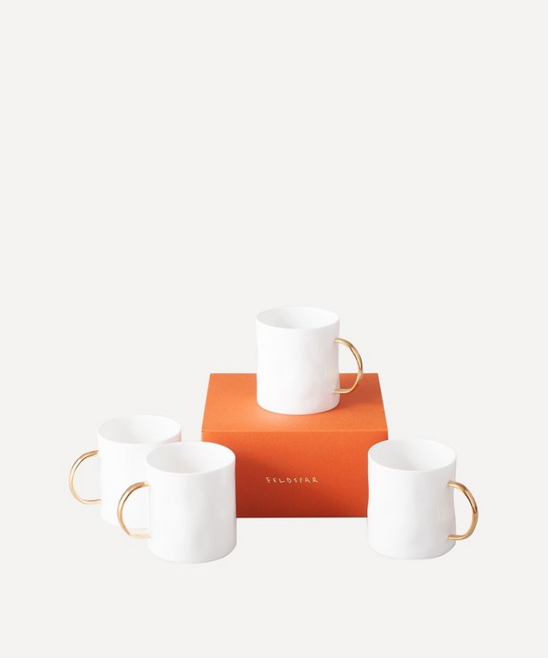 Feldspar - Gold Coffee Mug Set of 4