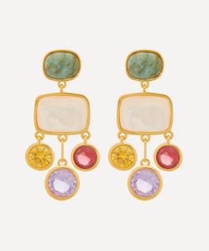 Gold-Plated Parade Drop Earrings