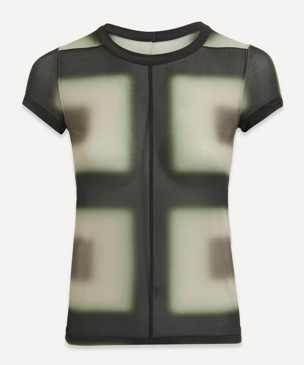 Rick Owens - Cropped Lido Plaid Level T-Shirt image number null
