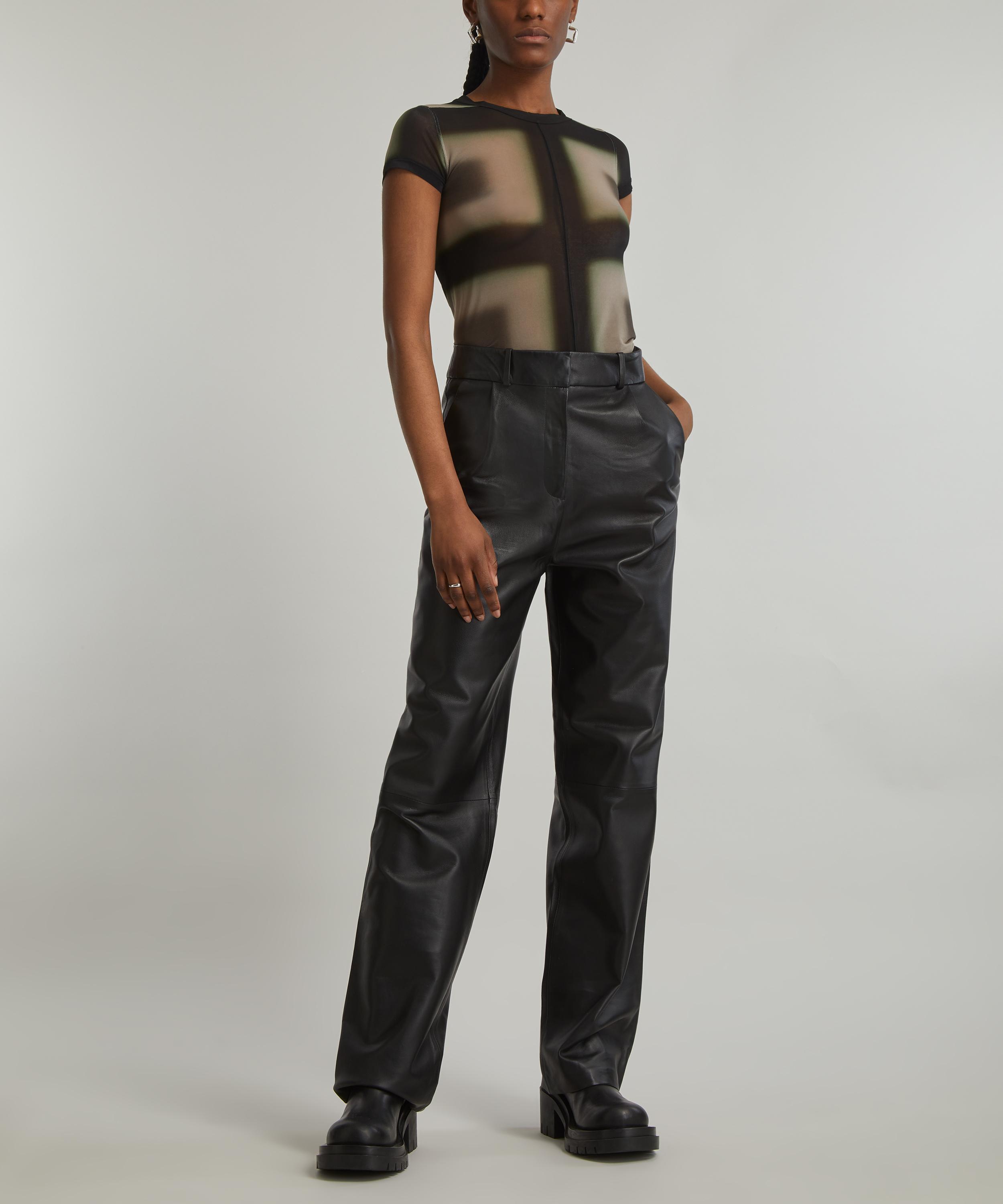 Rick Owens - Cropped Lido Plaid Level T-Shirt image number 1