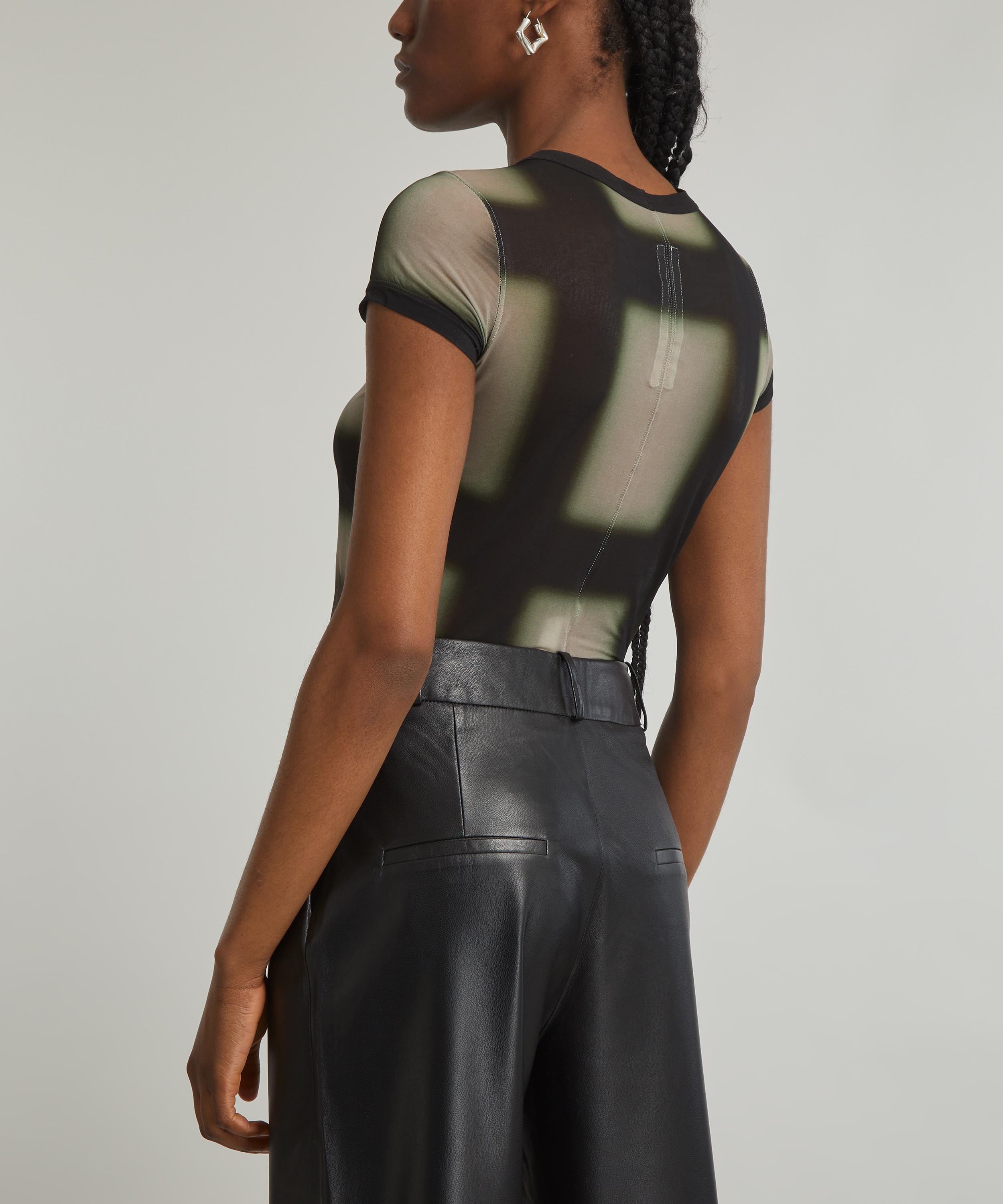 Rick Owens - Cropped Lido Plaid Level T-Shirt image number 3