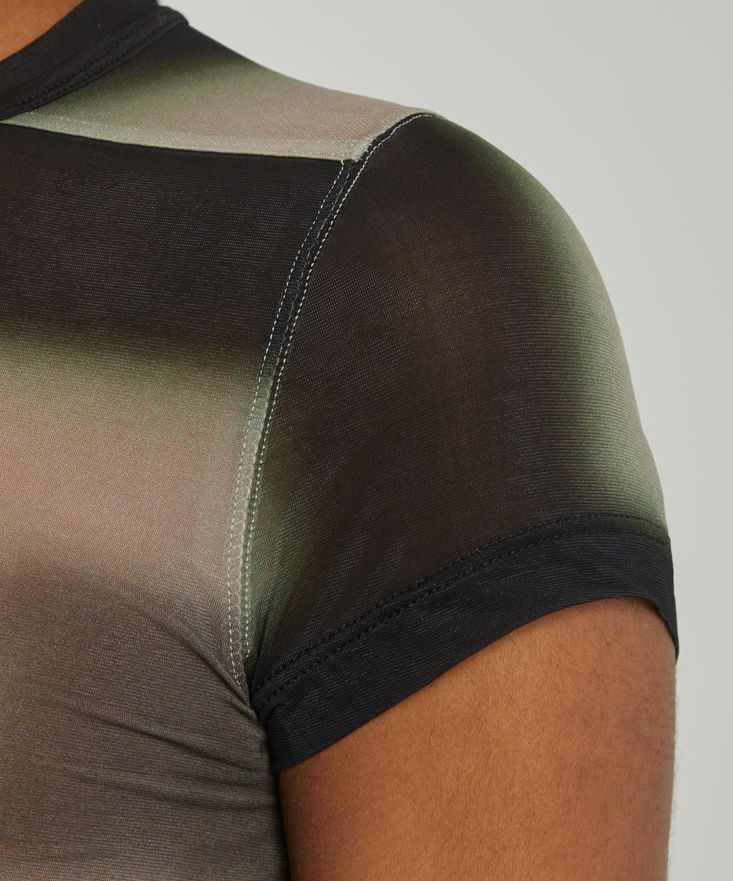 Rick Owens - Cropped Lido Plaid Level T-Shirt image number 4