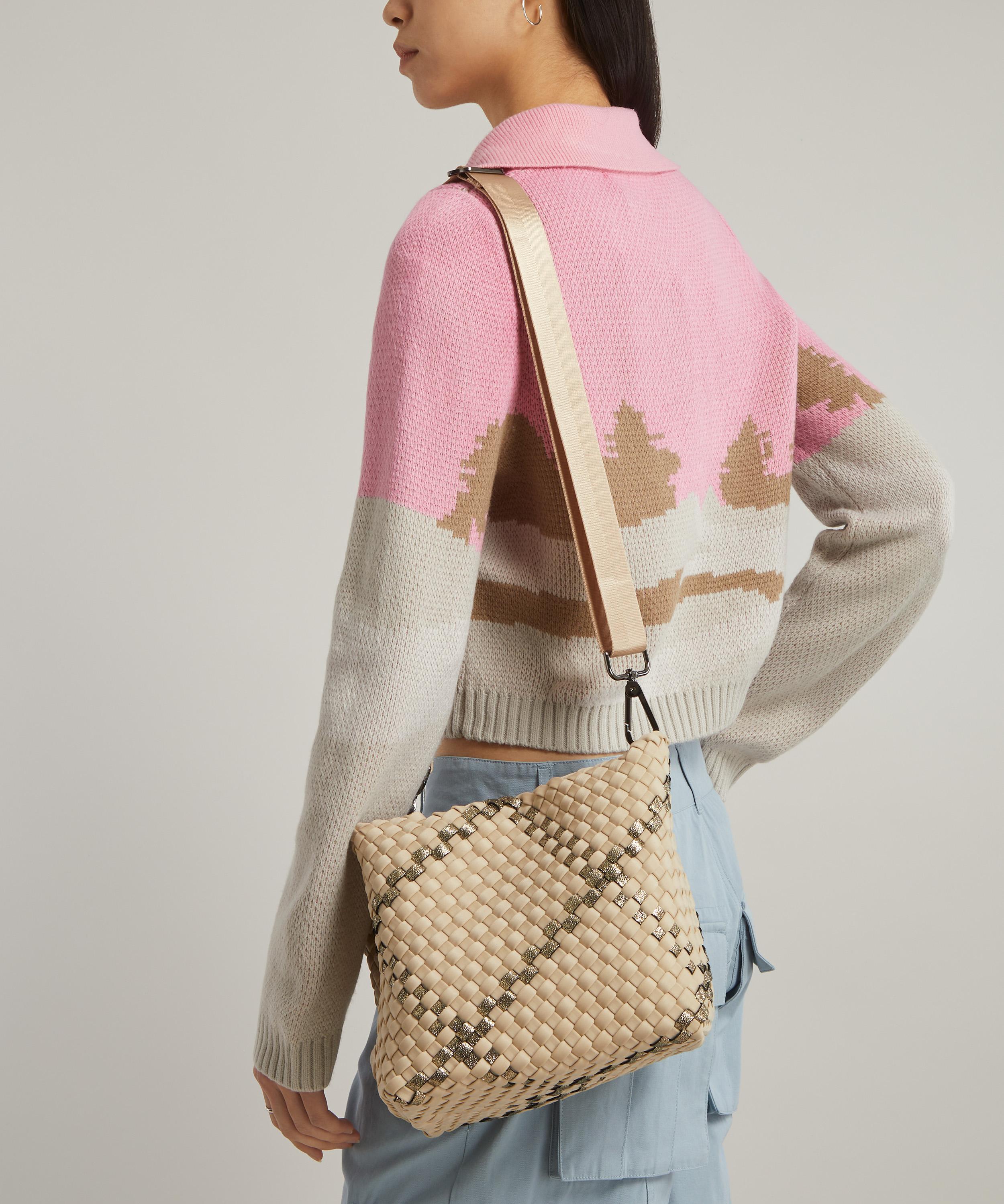 Naghedi - St. Barths Mini Plaid Woven Tote Bag image number 1
