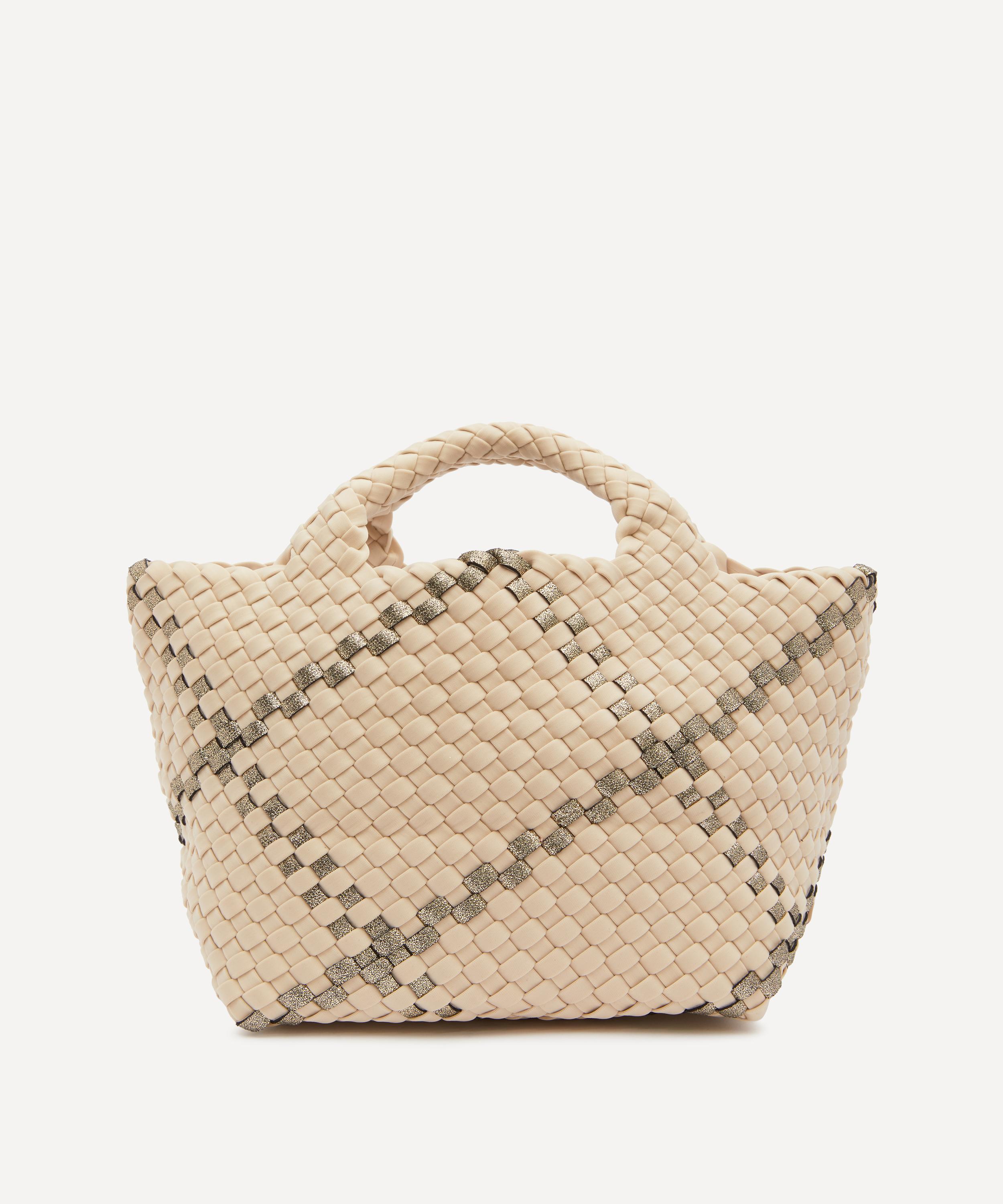 Naghedi - St. Barths Mini Plaid Woven Tote Bag image number 3