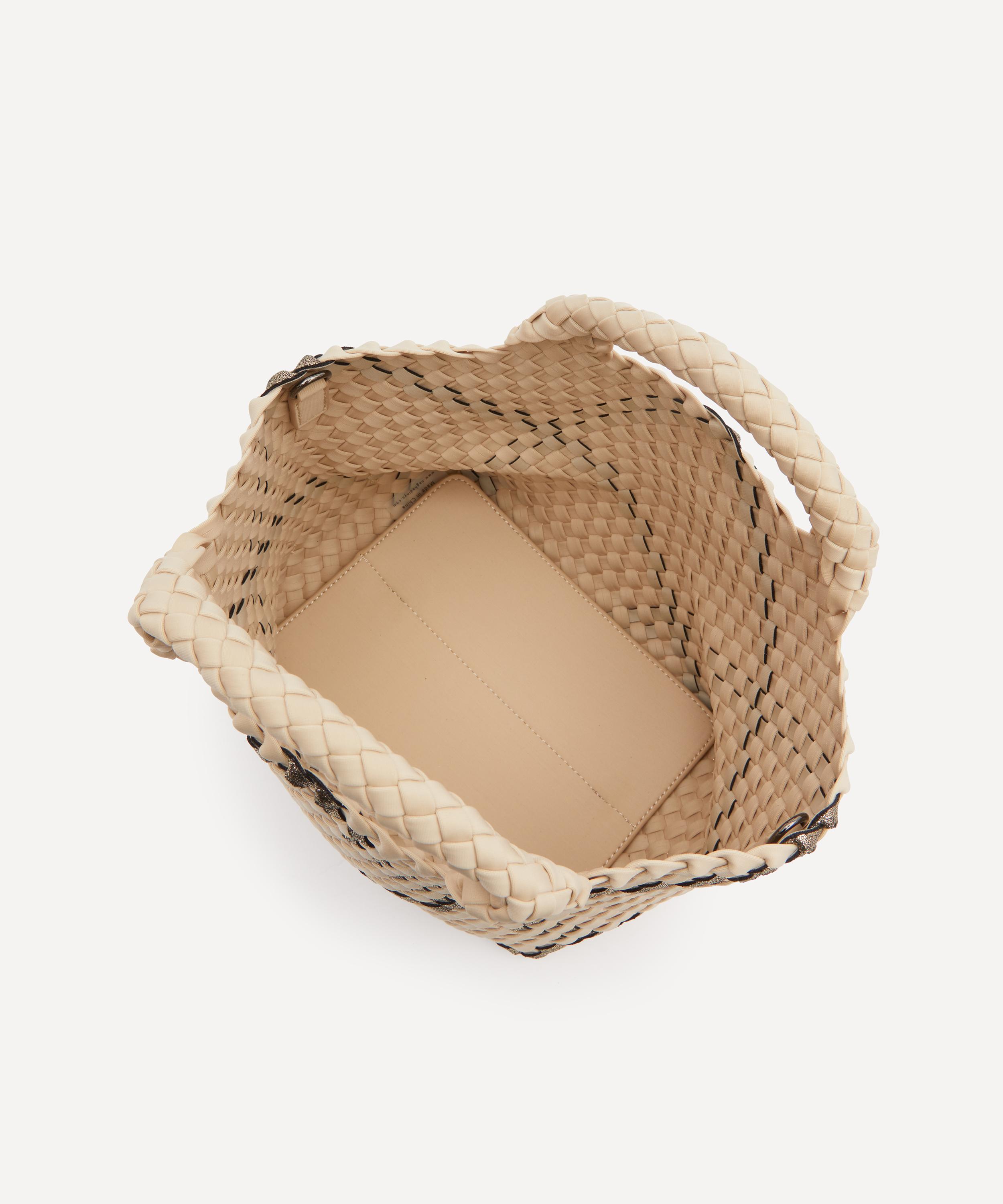 Naghedi - St. Barths Mini Plaid Woven Tote Bag image number 5