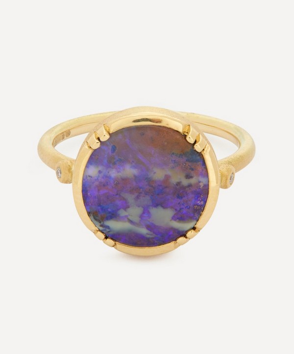 Brooke Gregson - 18ct Gold Orbit Opal and Diamond Ring image number null