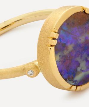 Brooke Gregson - 18ct Gold Orbit Opal and Diamond Ring image number 3