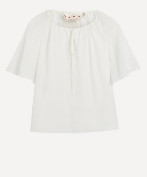 Marni - Butterfly-Sleeve Silk Top image number 0