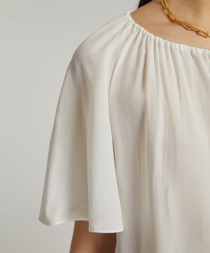Marni - Butterfly-Sleeve Silk Top image number 4