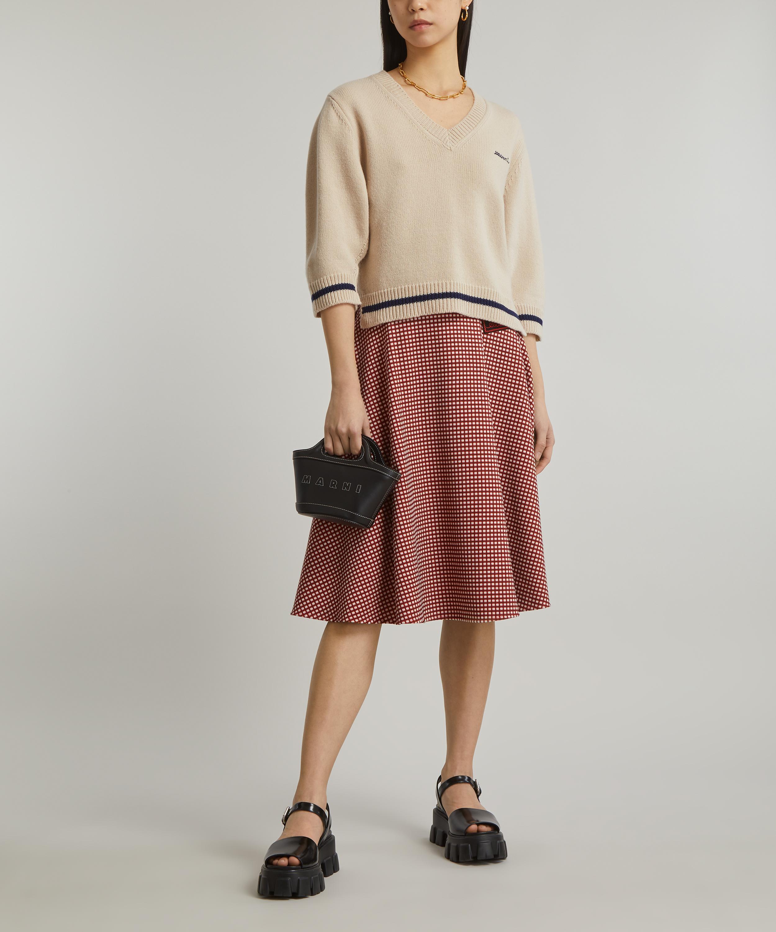 Marni - Logo Embroidered V-Neck Jumper image number 1