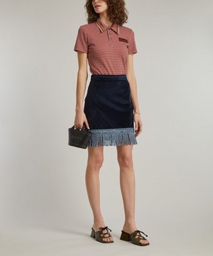 Marni - Jacquard-Knitted Short-Sleeve Polo Shirt image number 1