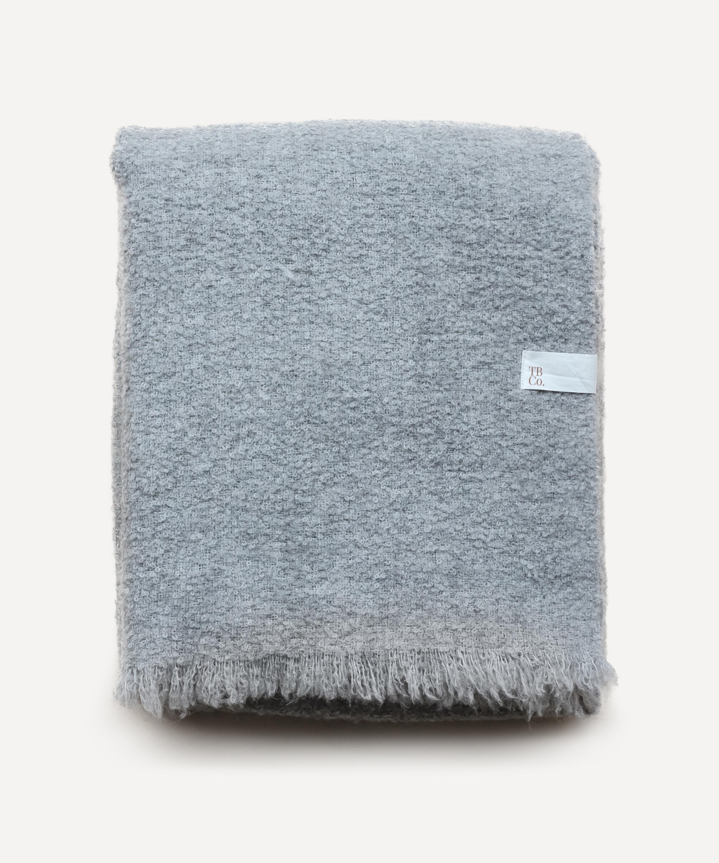 The Tartan Blanket Co. - Light Grey Melange Undyed Alpaca Blanket