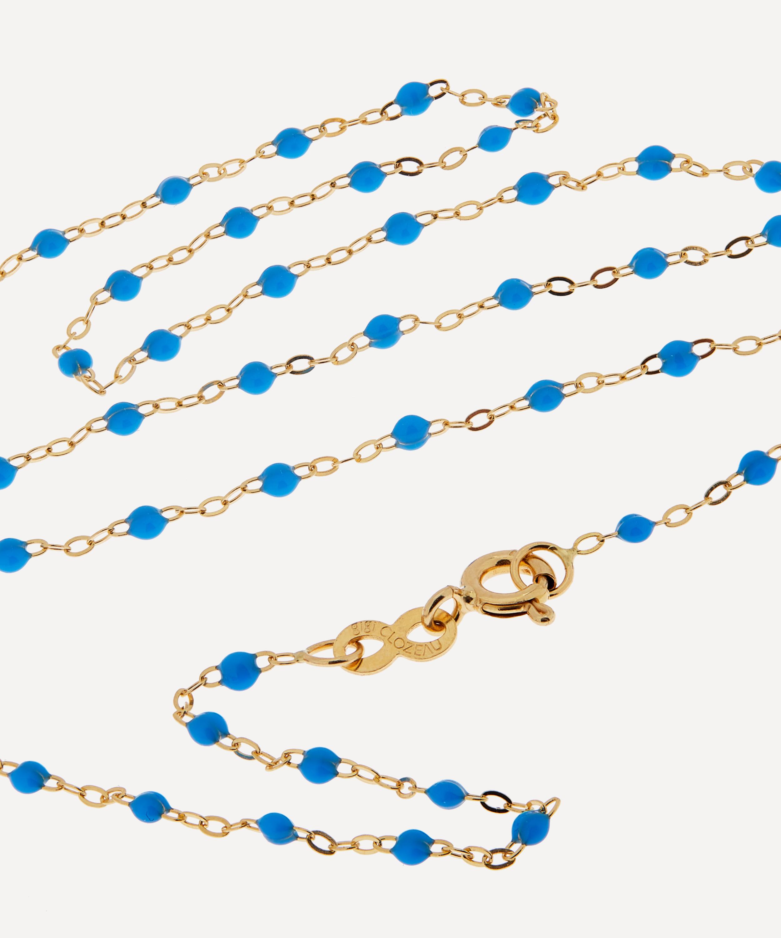 Gigi Clozeau - 18ct Gold Classic Gigi Resin Bead Necklace image number 1