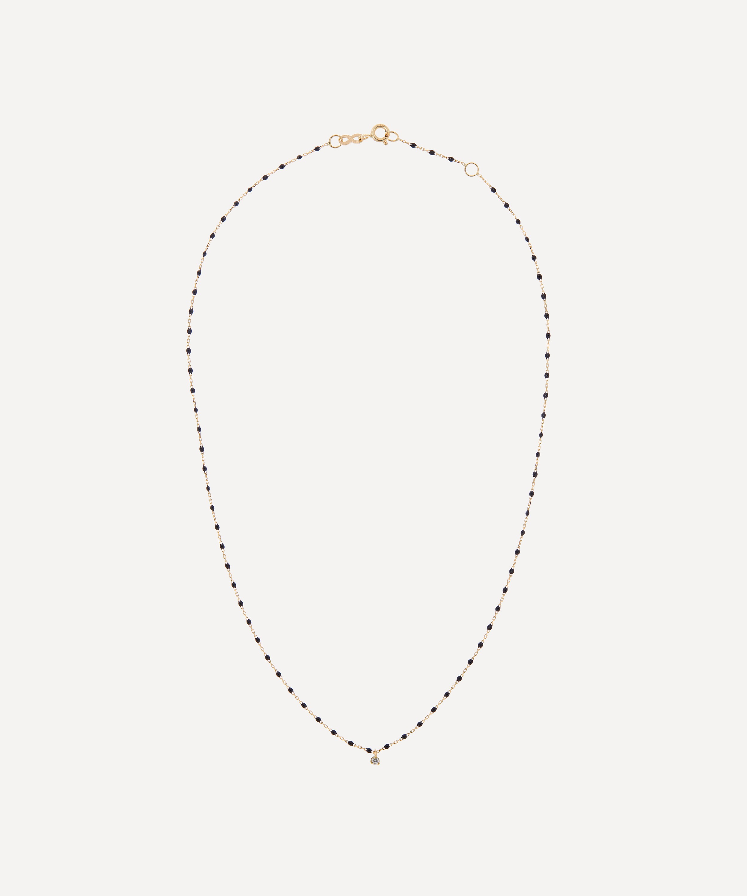 Gigi Clozeau - 18ct Gold Mini Gigi Resin Bead and Diamond Necklace image number 0