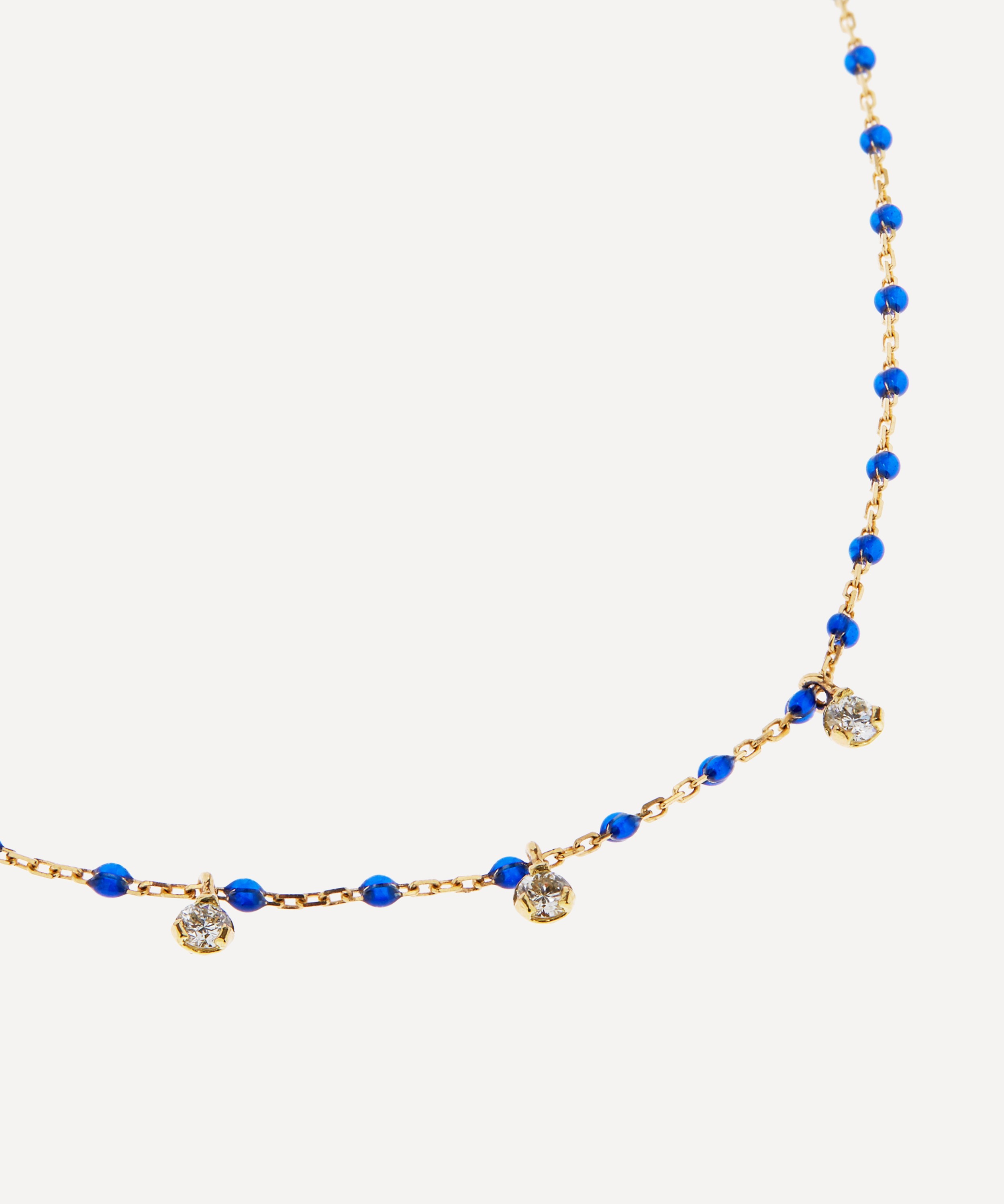 Gigi Clozeau - 18ct Gold Mini Gigi Resin Bead and Diamond Necklace image number 2