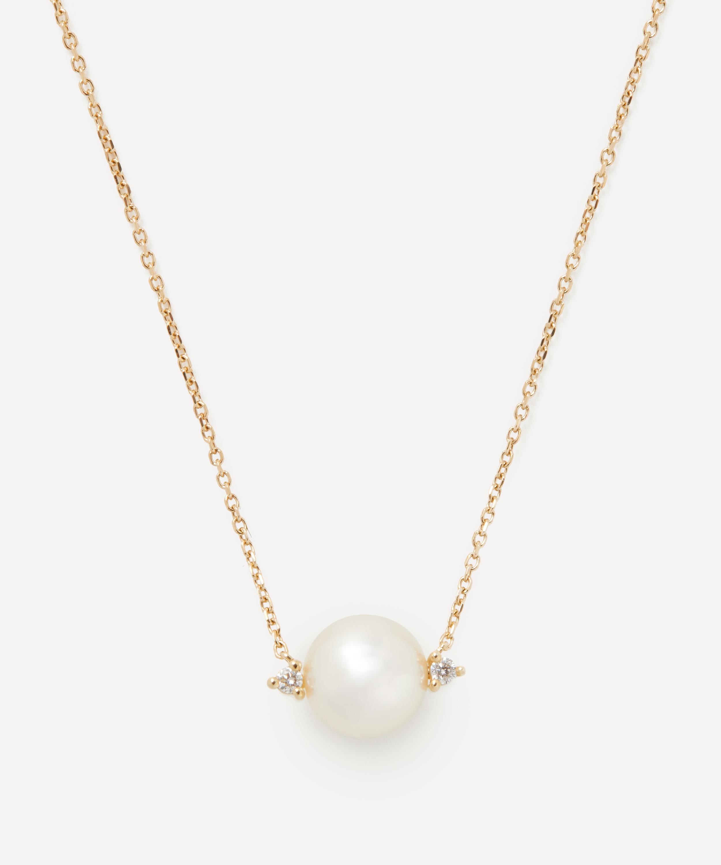 Solitaire on sale pearl necklace