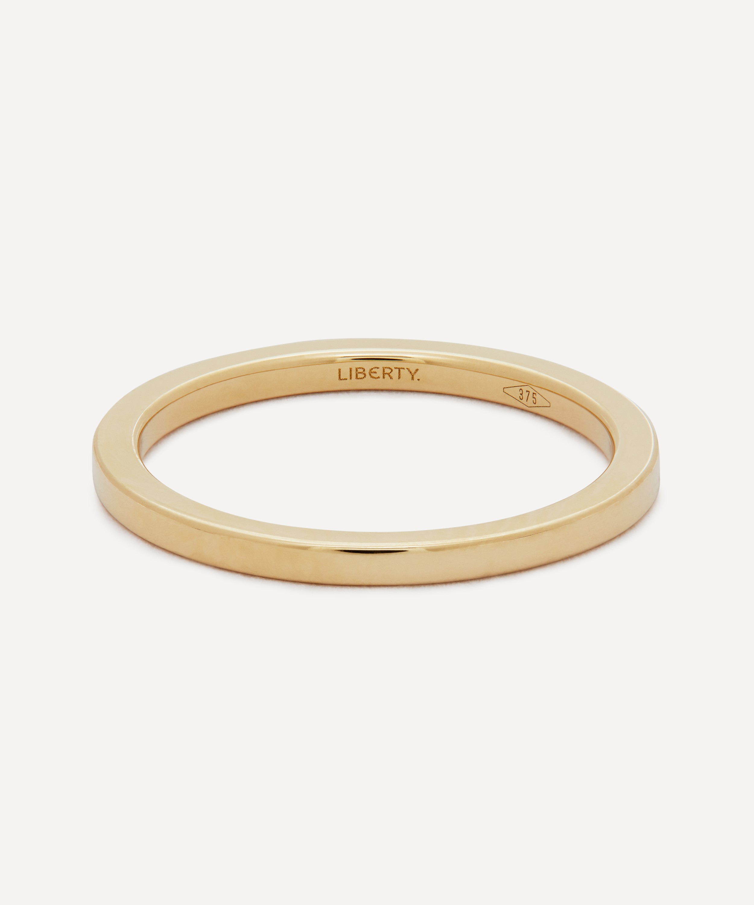 Liberty - 9ct Gold Plain Rainbow Ring