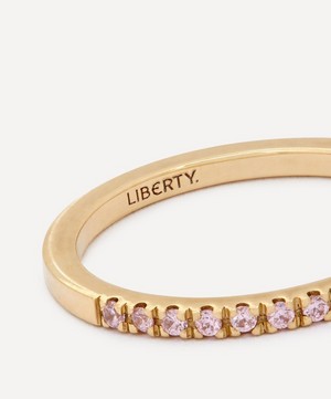Liberty - 9ct Gold Pink Sapphire Rainbow Ring image number 3