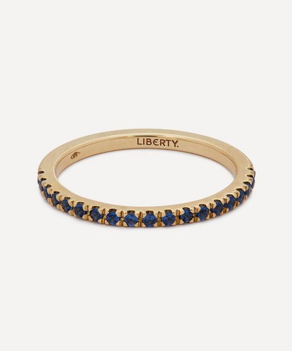 Liberty - 9ct Gold Blue Sapphire Rainbow Ring image number null