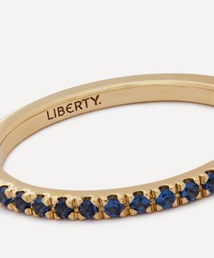 Liberty - 9ct Gold Blue Sapphire Rainbow Ring image number 3