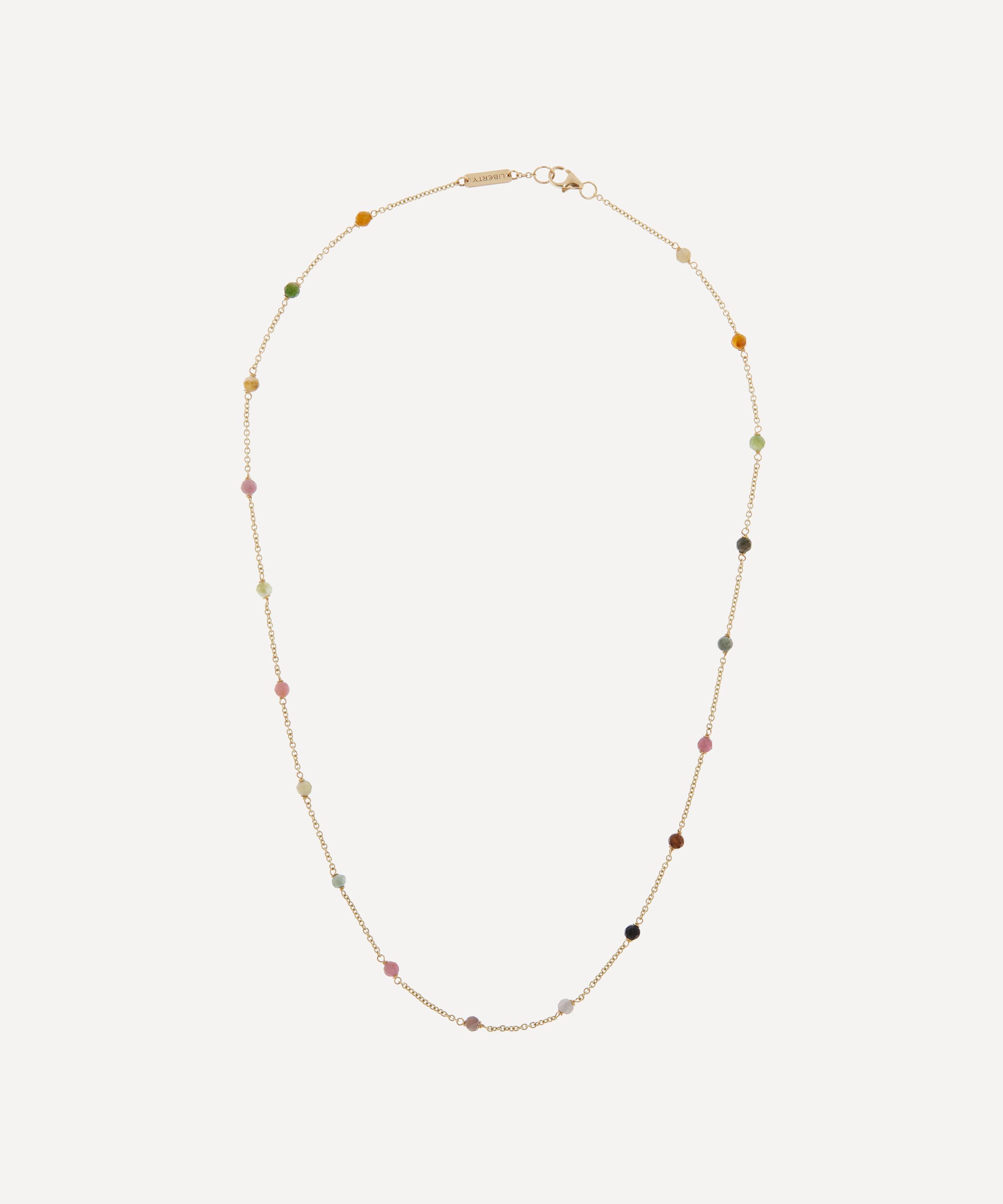 Liberty - 9ct Gold Pepper Multi Tourmaline Necklace