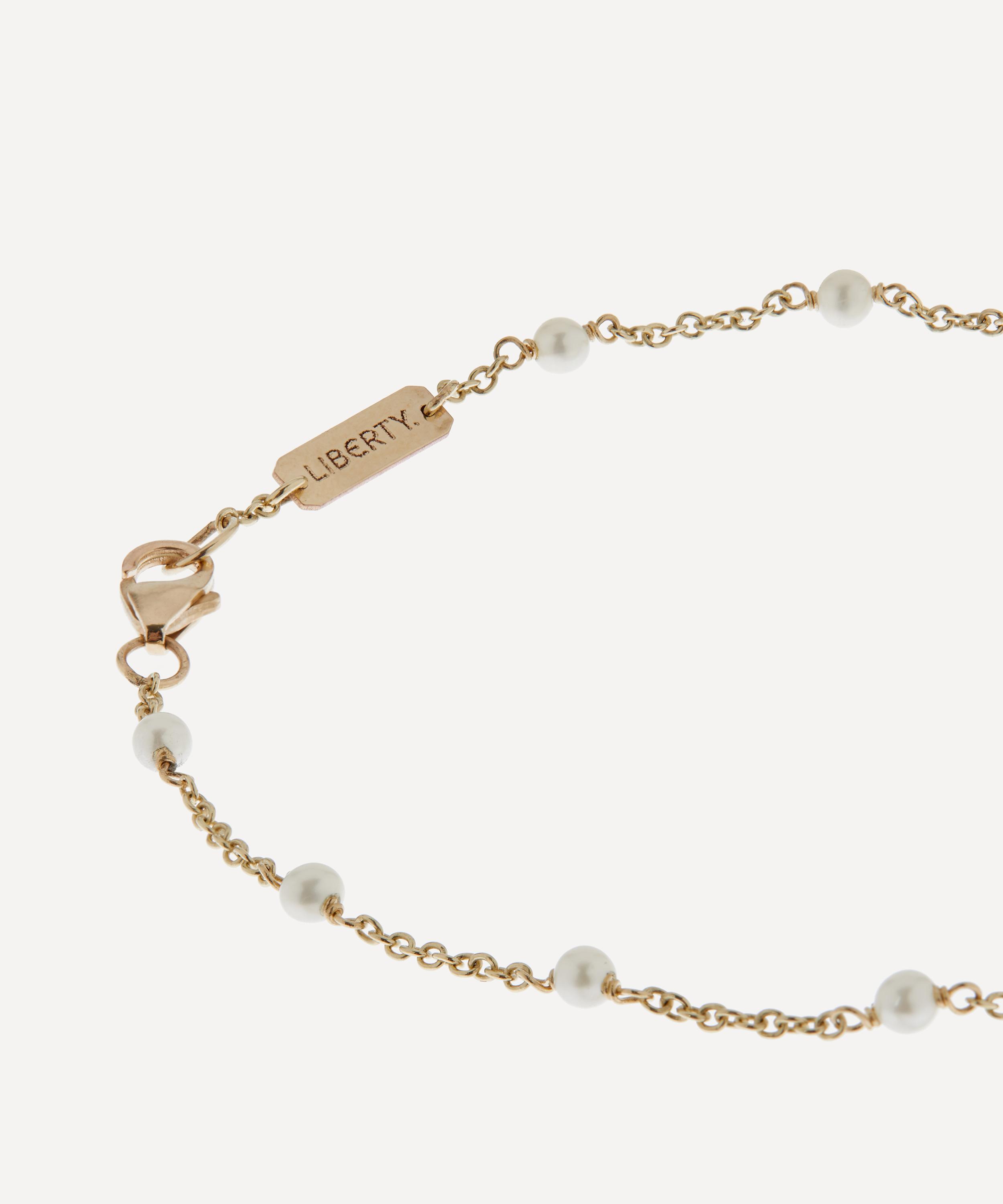 Liberty 9ct Gold Pepper Pearl Bracelet