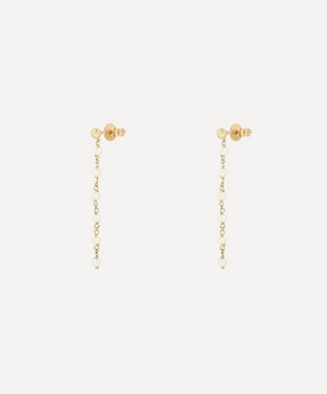 Liberty - 9ct Gold Pepper Seven Pearl Drop Earrings image number 2