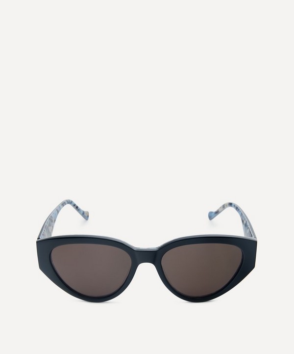 Liberty - Black With Print Cat-Eye Sunglasses image number 0