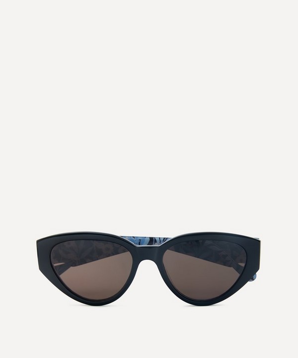 Liberty - Black With Print Cat-Eye Sunglasses image number 4