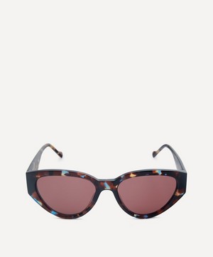 Liberty - Black With Print Cat-Eye Sunglasses image number 0