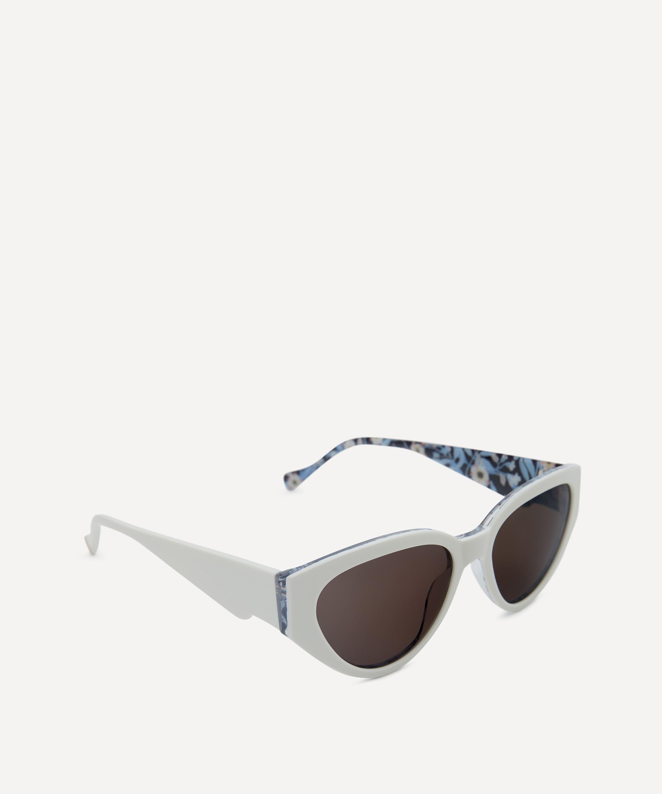 Liberty - Black With Print Cat-Eye Sunglasses image number 2