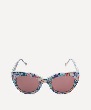 Liberty - Black With Print Oversized Sunglasses image number 0