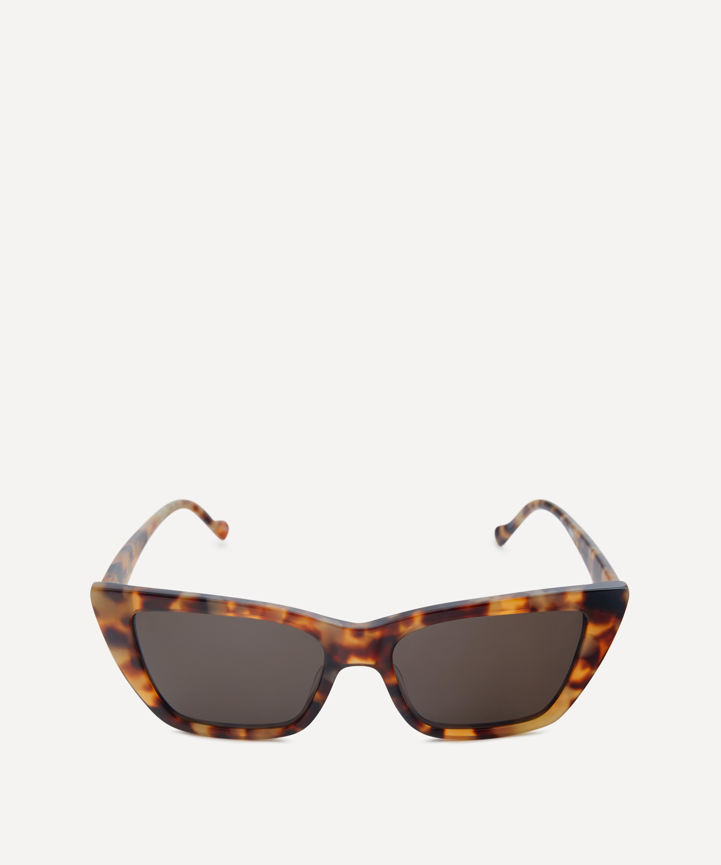 Liberty - Black With Print Angular Sunglasses