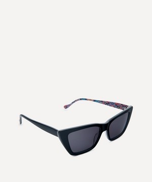 Liberty - Black With Print Angular Sunglasses image number 2