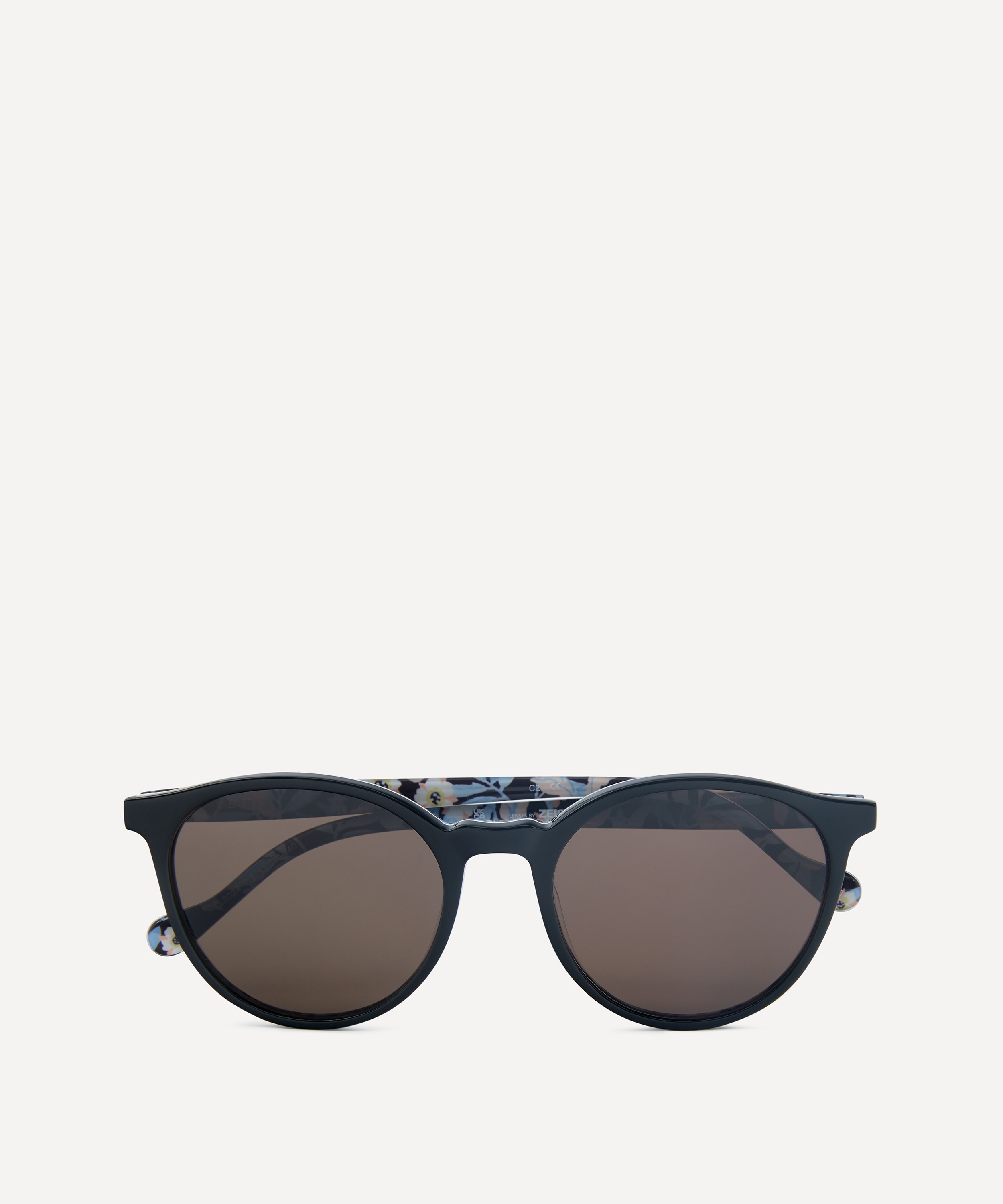 Liberty - Black With Print Round Sunglasses image number 3
