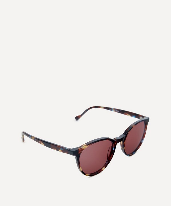Liberty - Black With Print Round Sunglasses image number 2