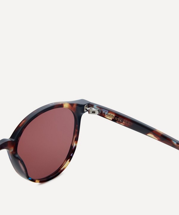 Liberty - Black With Print Round Sunglasses image number 3