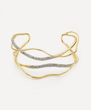 Alexis Bittar - 14ct Gold-Plated Solanales Crystal Cuff Bracelet image number 0
