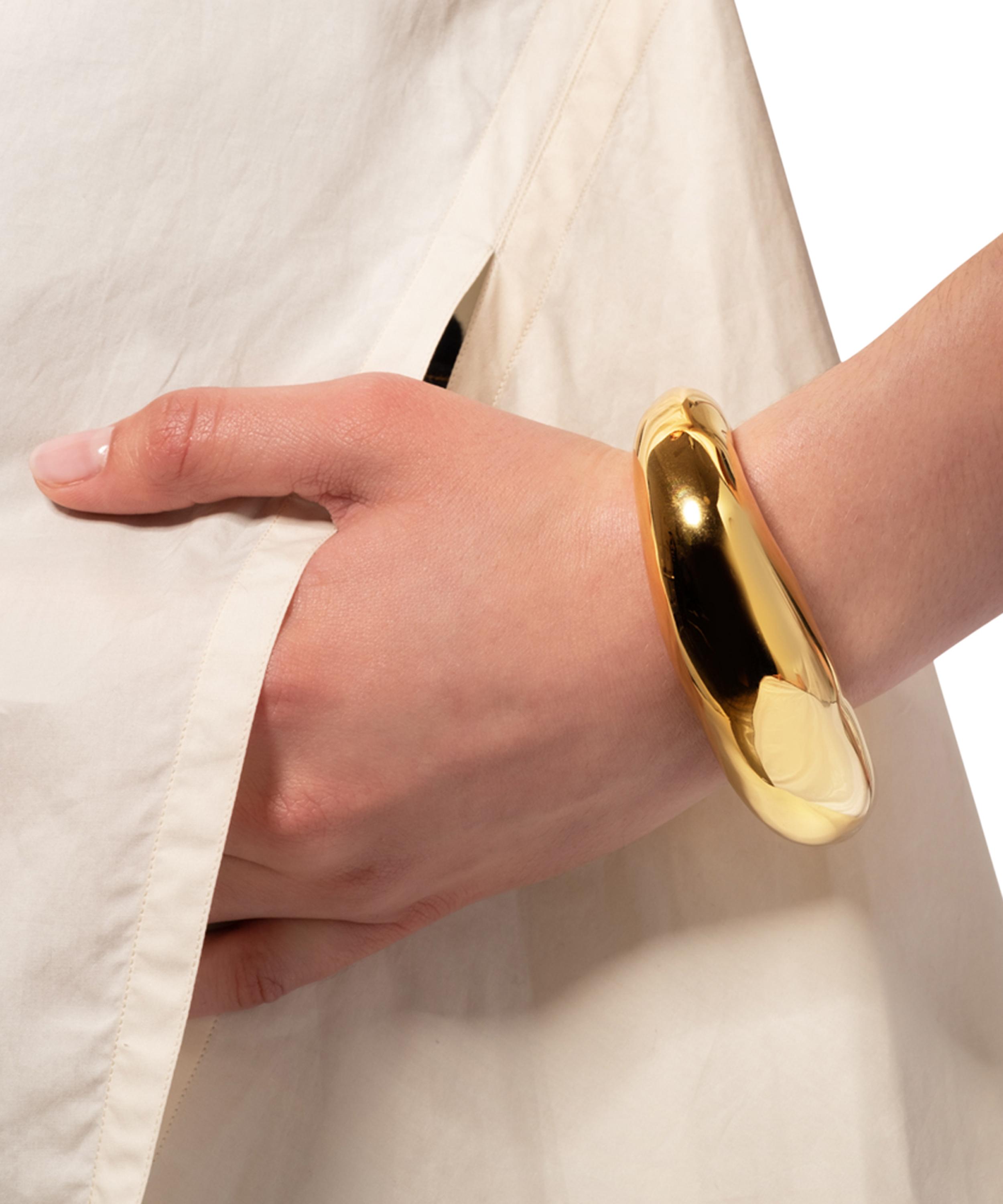 Molten Cuff Bracelet | 18ct Gold Plated