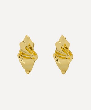Alexis Bittar - 14ct Gold-Plated Crumpled Small Stud Earrings image number 0