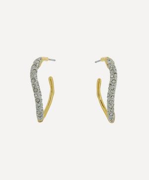 Alexis Bittar - 14ct Gold-Plated Two Tone Pavé Hoop Earrings image number 0