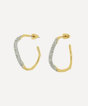 Alexis Bittar - 14ct Gold-Plated Two Tone Pavé Hoop Earrings image number 2
