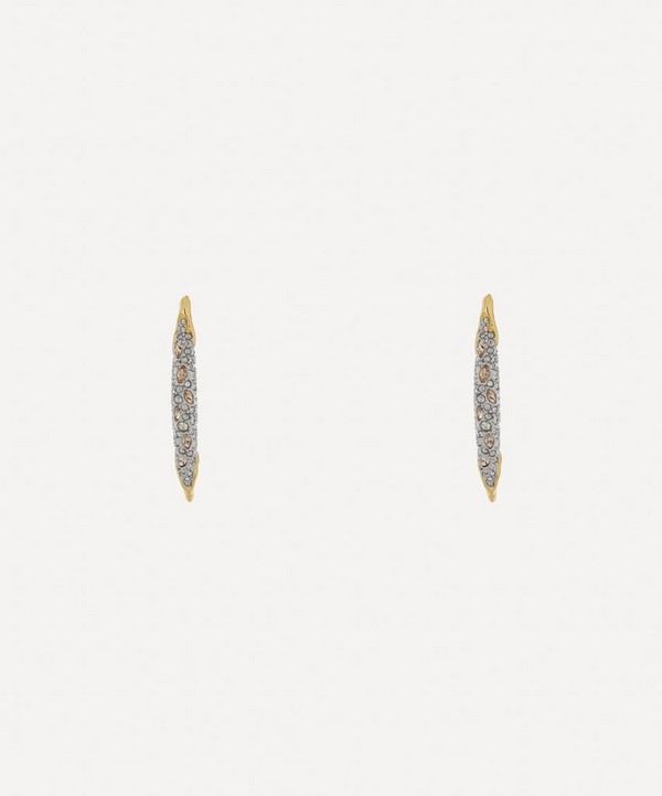 Alexis Bittar - 14ct Gold-Plated Solanales Crystal Spear Stud Earrings image number null