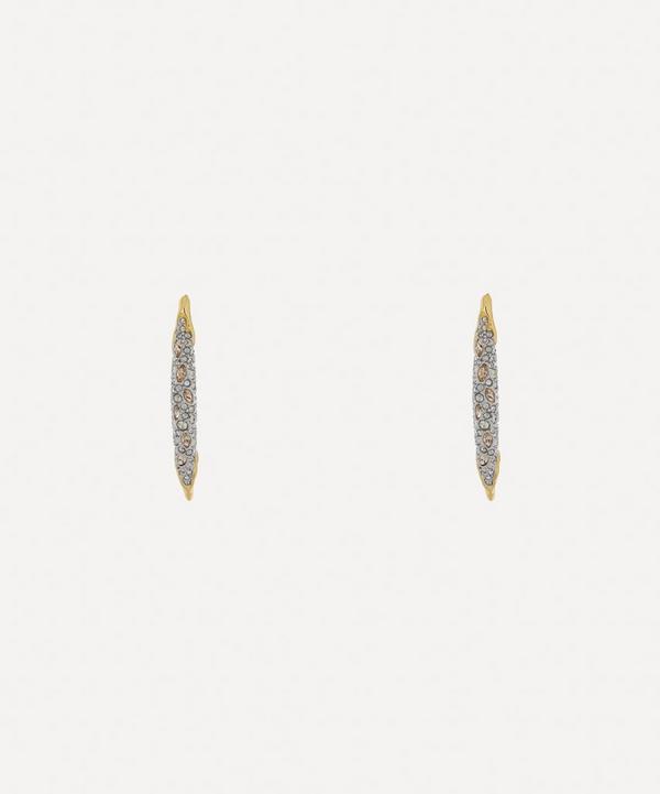 Alexis Bittar - 14ct Gold-Plated Solanales Crystal Spear Stud Earrings image number null