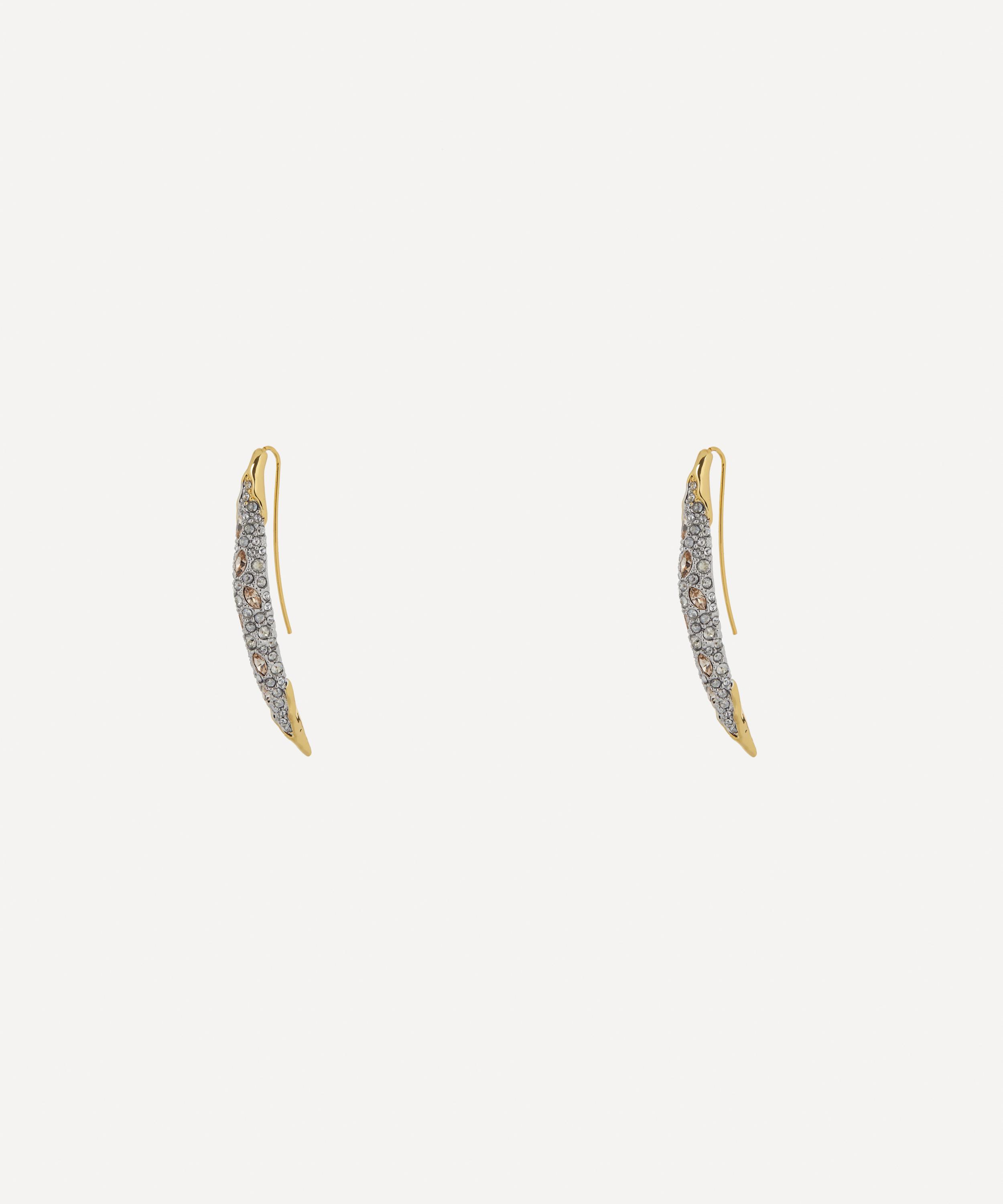 Alexis Bittar - 14ct Gold-Plated Solanales Crystal Spear Stud Earrings image number 1