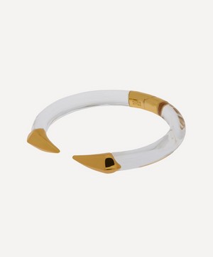 Alexis Bittar - 14ct Gold-Plated Mirrored Pyramid Brake Hinge Cuff Bracelet image number 2